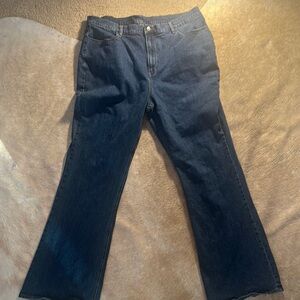 Abbot Main Blue Flare Wide Leg Jeans